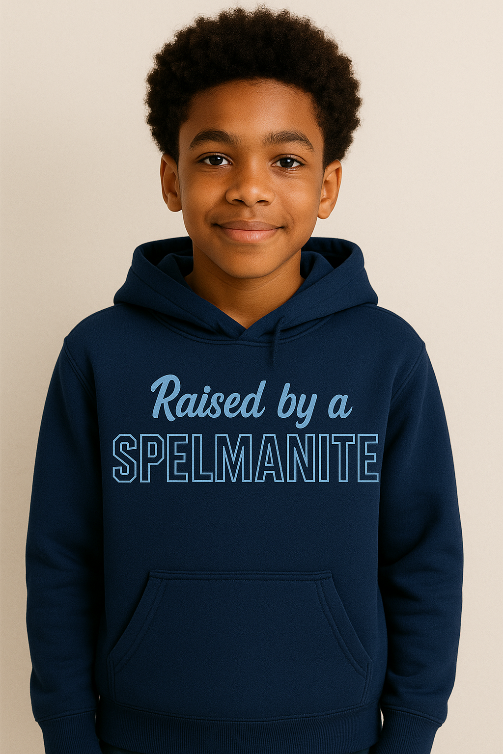 Raised by a Spelmanite Hoodie Youth Kids