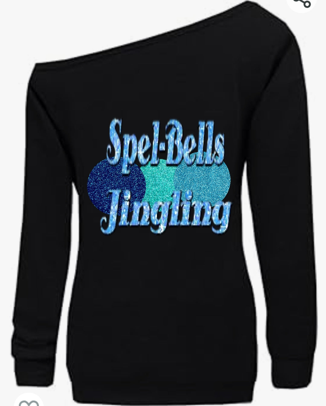 Spell-Bells Jingling Slouchy Off the Shoulder Spelman Sweatshirt