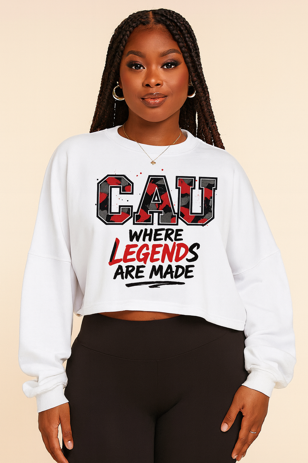 CAU Crop Hoodie