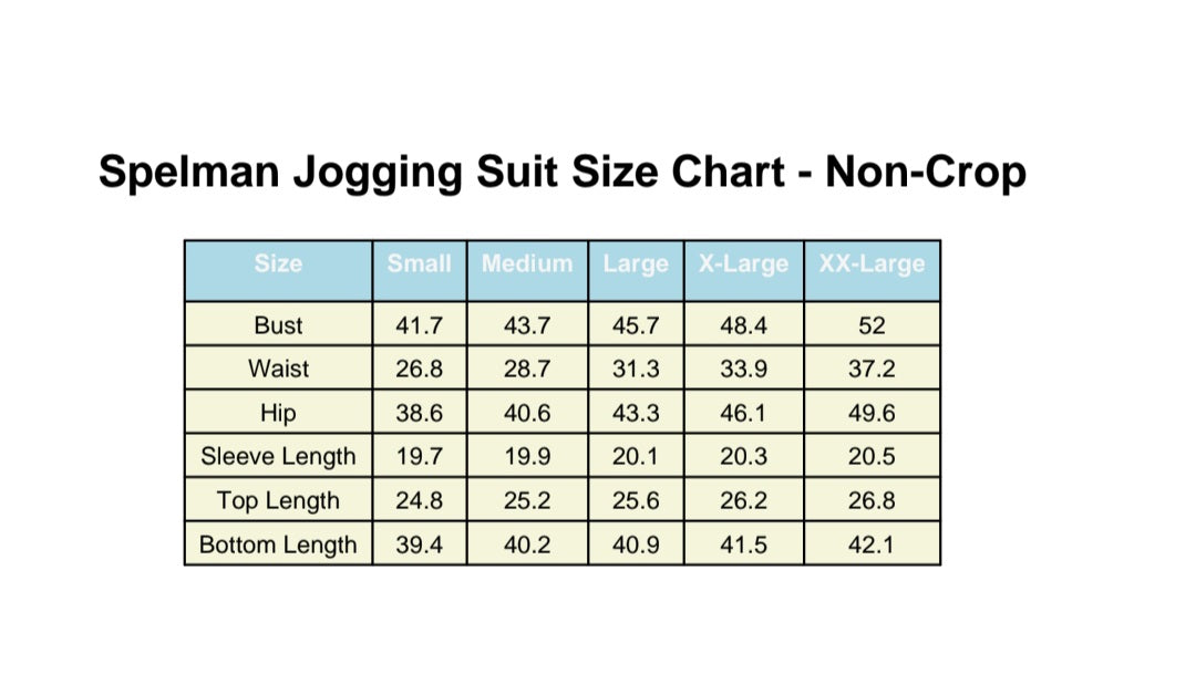 Spelman Vibes Non-Crop Jogging Suit