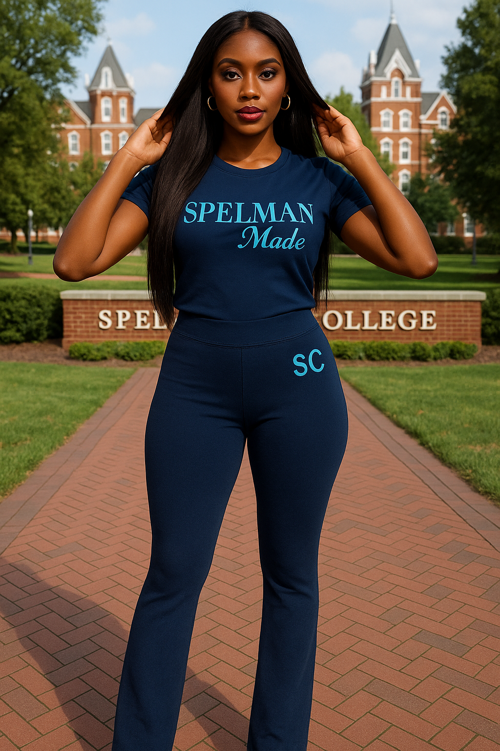 Spelman Made 2 piece set