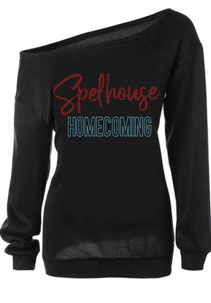 Spelhouse Off the Shoulder Sweatshirt