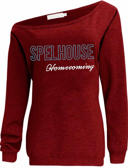 Spelhouse Off the Shoulder Sweatshirt