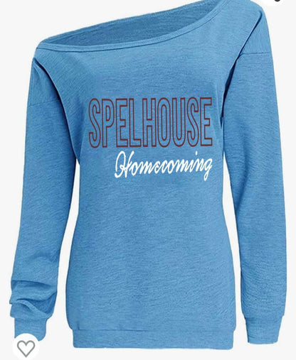 Spelhouse Off the Shoulder Sweatshirt