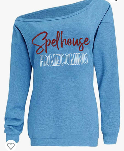 Spelhouse Off the Shoulder Sweatshirt