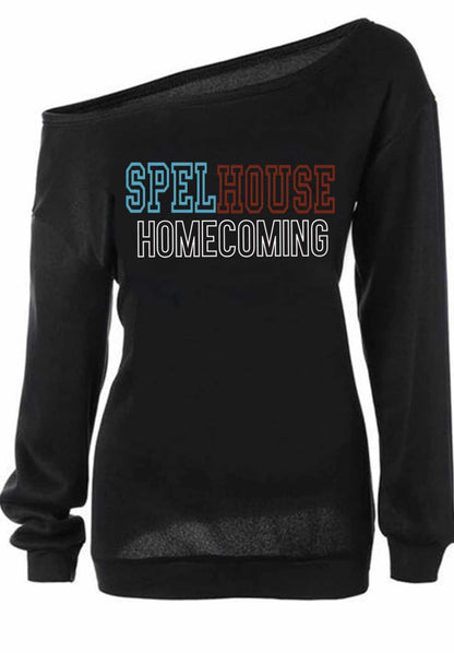 Spelhouse Off the Shoulder Sweatshirt