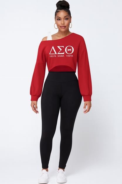 Delta Off the Shoulder Crop Top