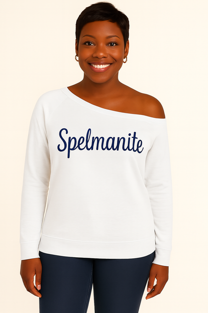 Spelmanite Off the Shoulder Sweatshirt