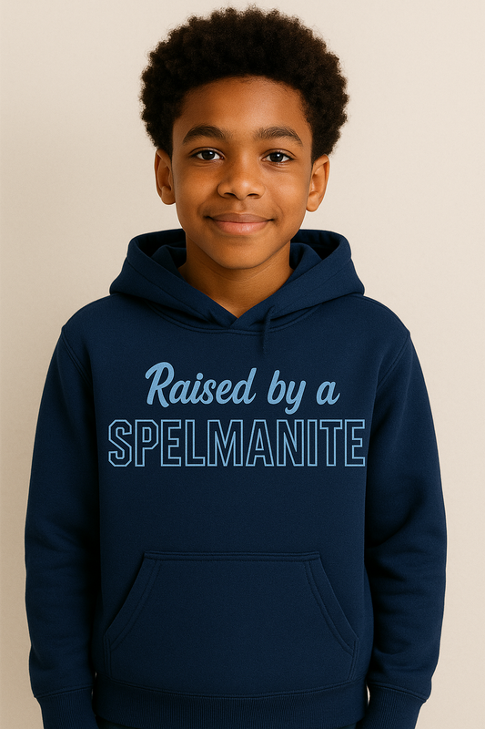 Raised by a Spelmanite Hoodie Youth Kids