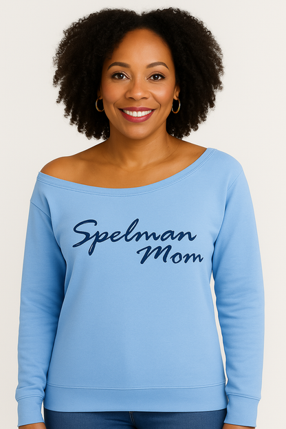 Spelman Mom Off the Shoulder Sweatshirt