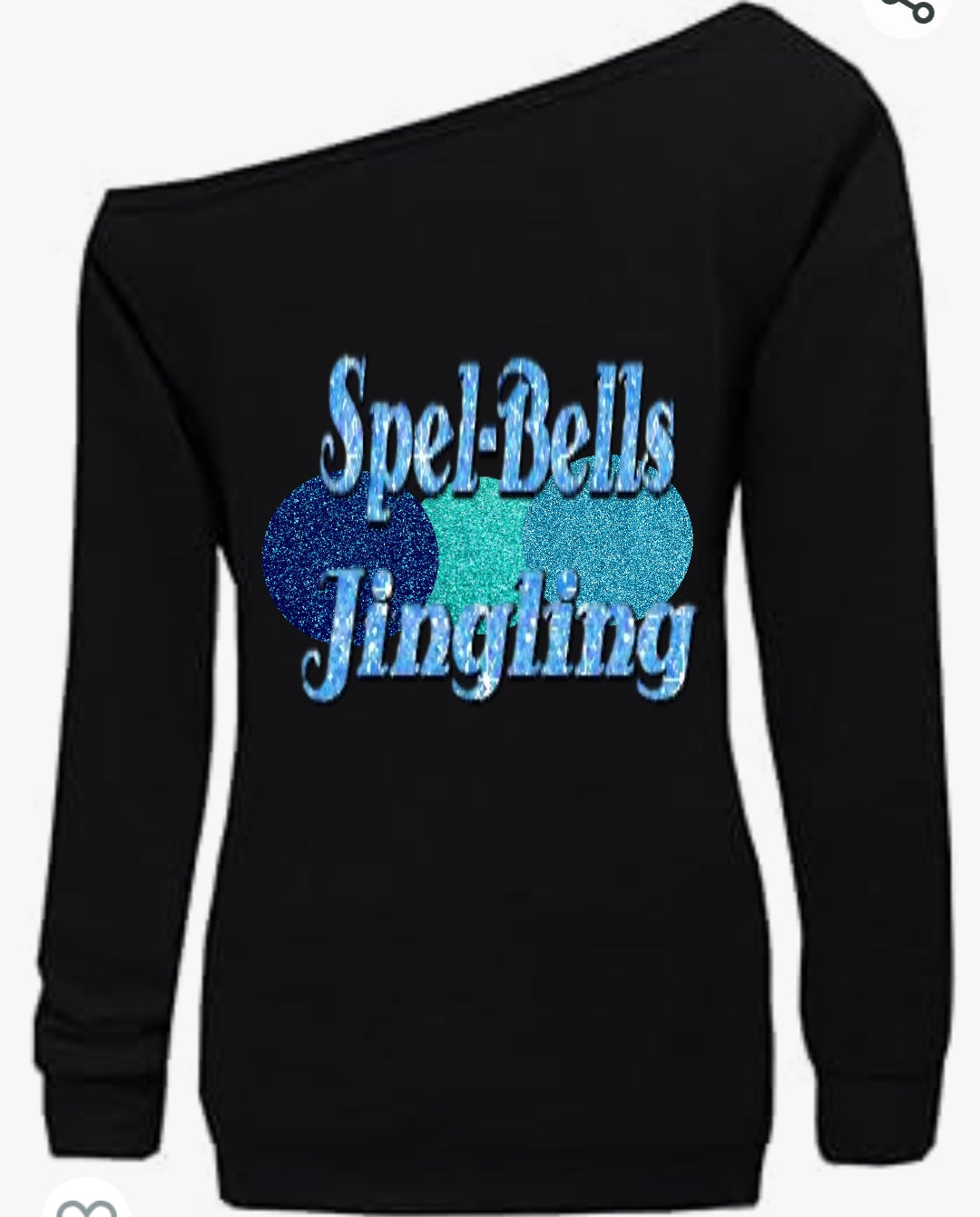 Spell-Bells Jingling Slouchy Off the Shoulder Sweatshirt