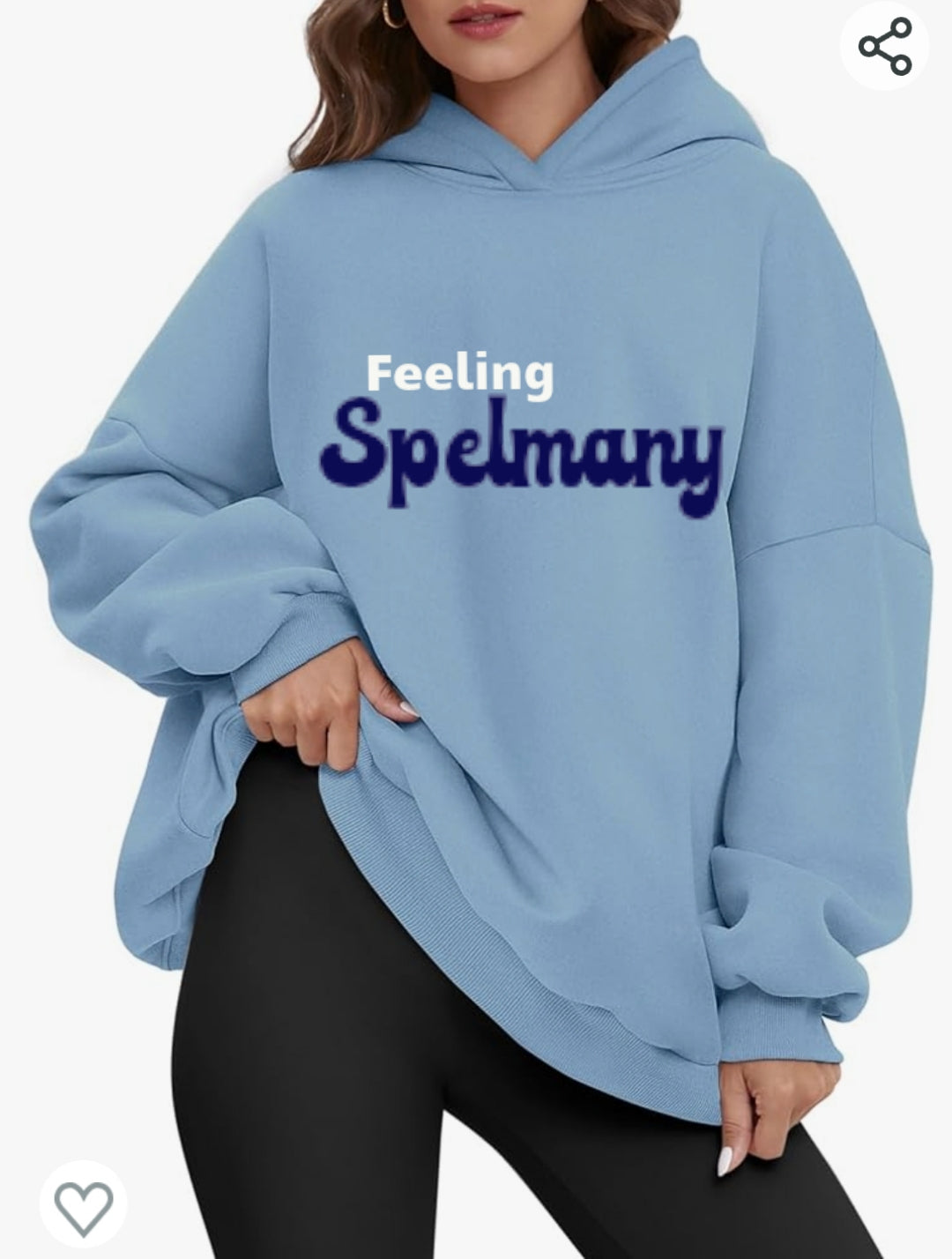 Feeling Spelmany - Spelman Super oversized hoodie