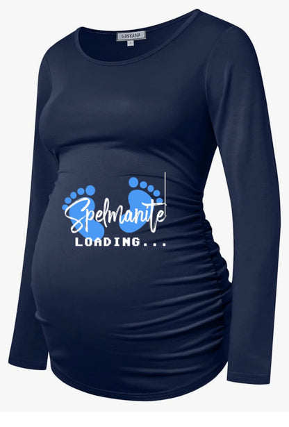 Spelmanite Loading Maternity Shirt