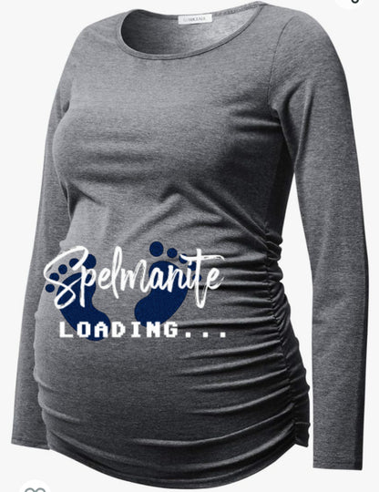 Spelmanite Loading Maternity Shirt