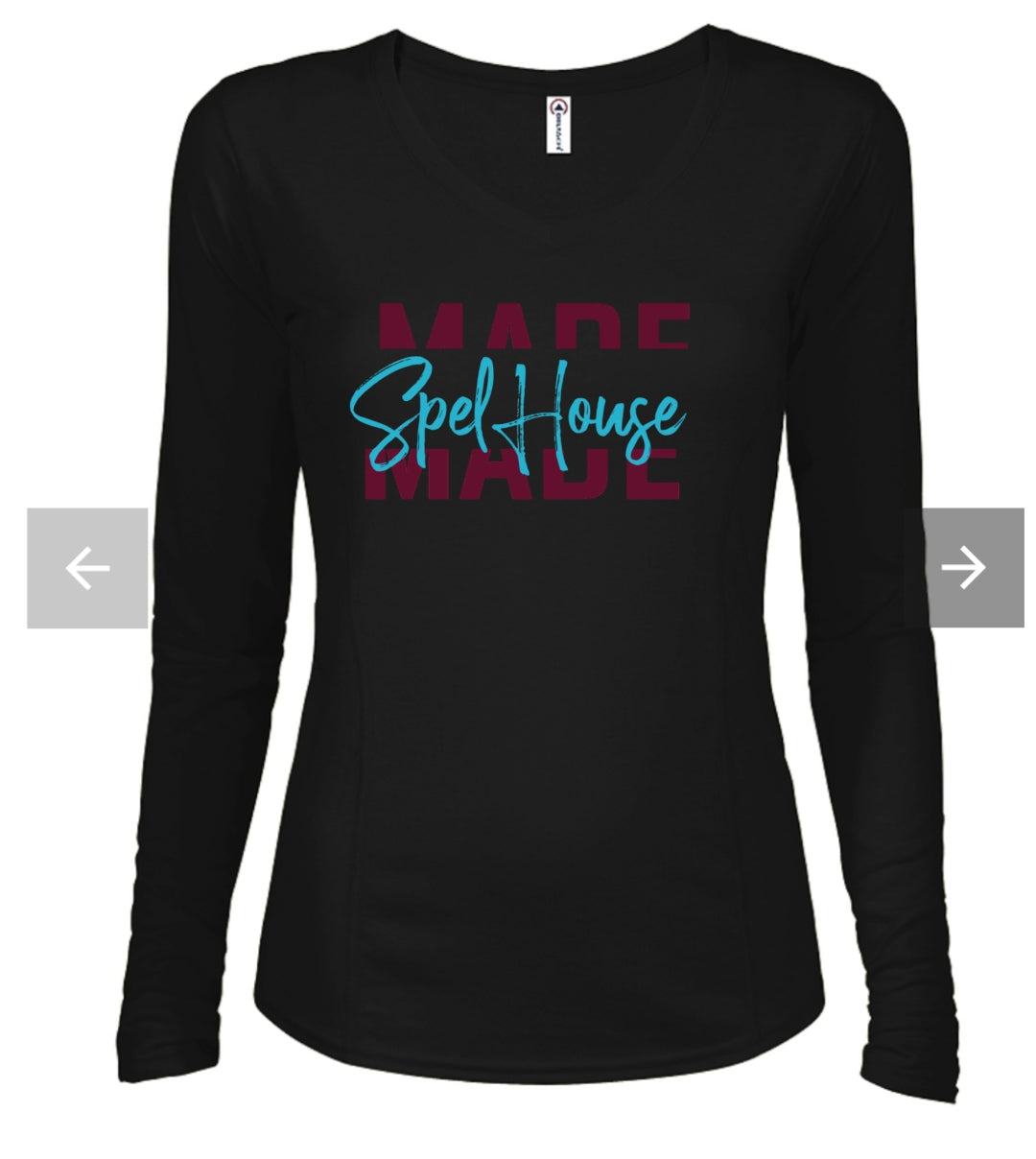 SpelHouse cut through Made long sleeve t-shirt