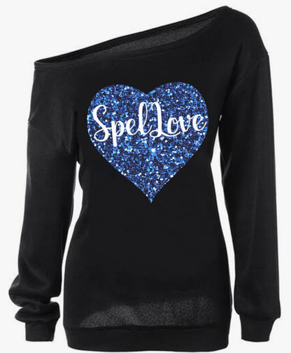 Spelman SpelLove off the shoulder shirt