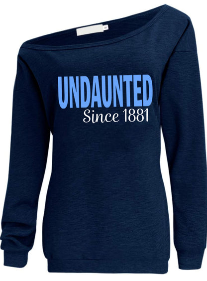 Undaunted Spelman Off the Shoulder Sweatshirt