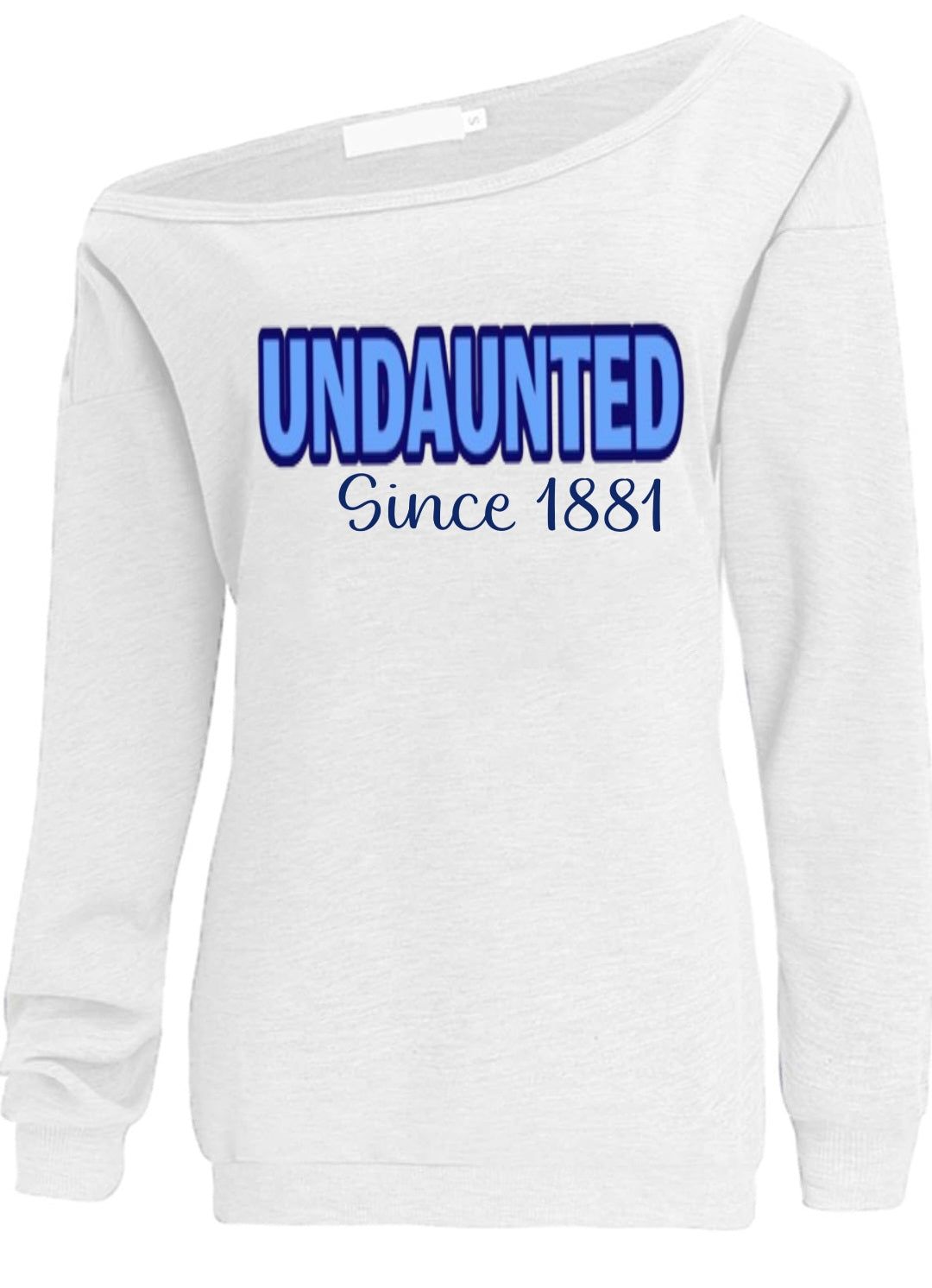 Undaunted Spelman Off the Shoulder Sweatshirt