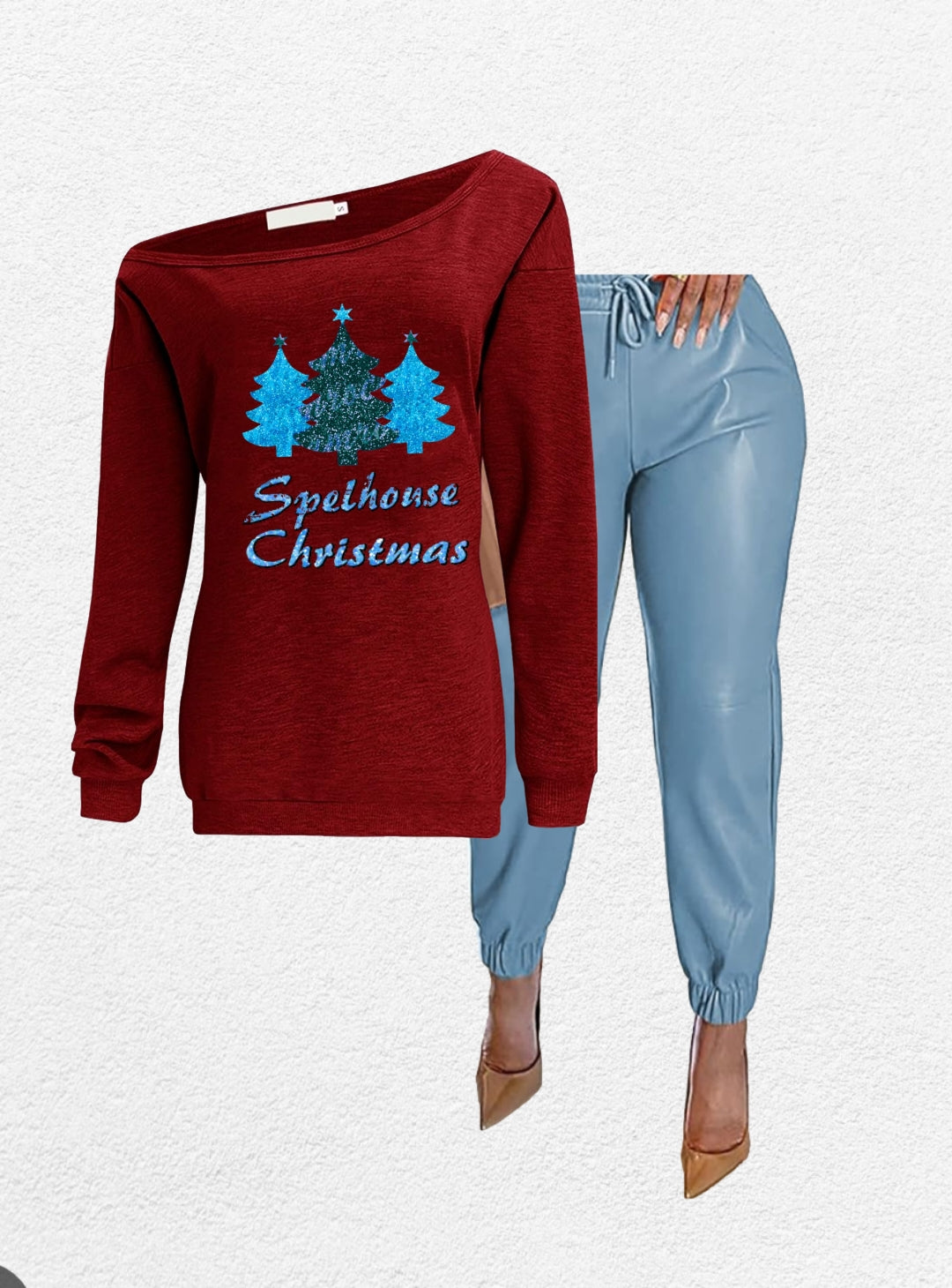 Spelhouse Off the Shoulder Sweatshirt