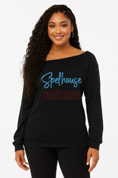 Spelhouse HOMECOMING Off the Shoulder Sweatshirt