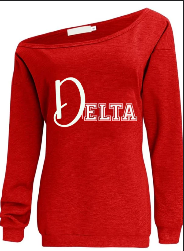Delta Dope since 1912 Off the Shoulder Sweatshirt
