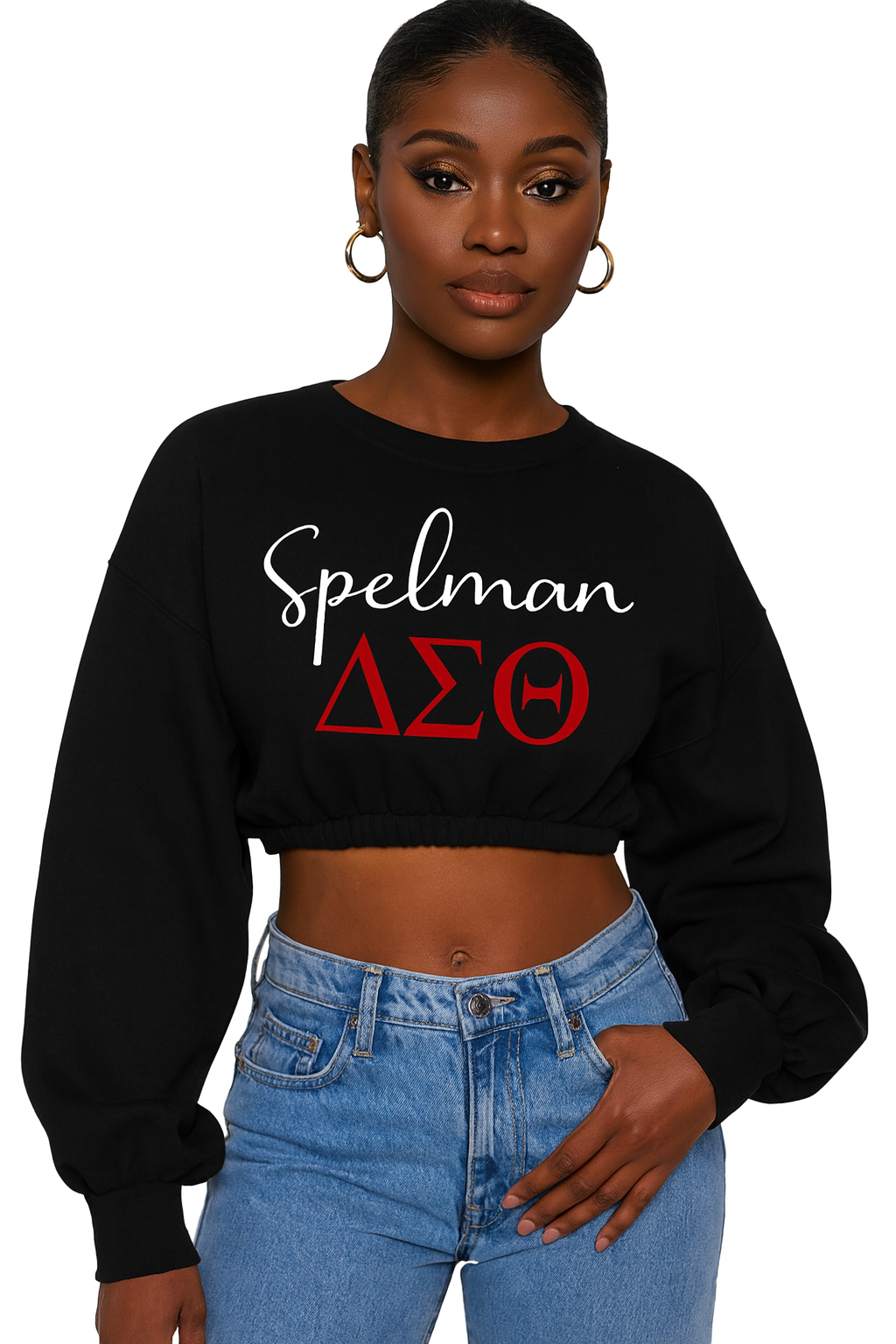 Spelman Delta Crop sweatshirt