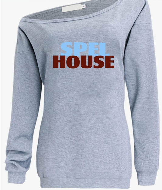 Spelhouse off Shoulder Sweatshirt