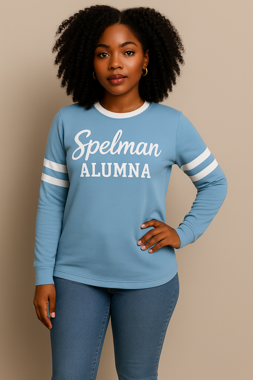 Spelman Alumna Sporty Long Sleev Tshirt