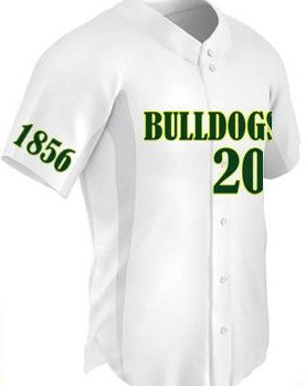 Bulldogs Full button white jersey